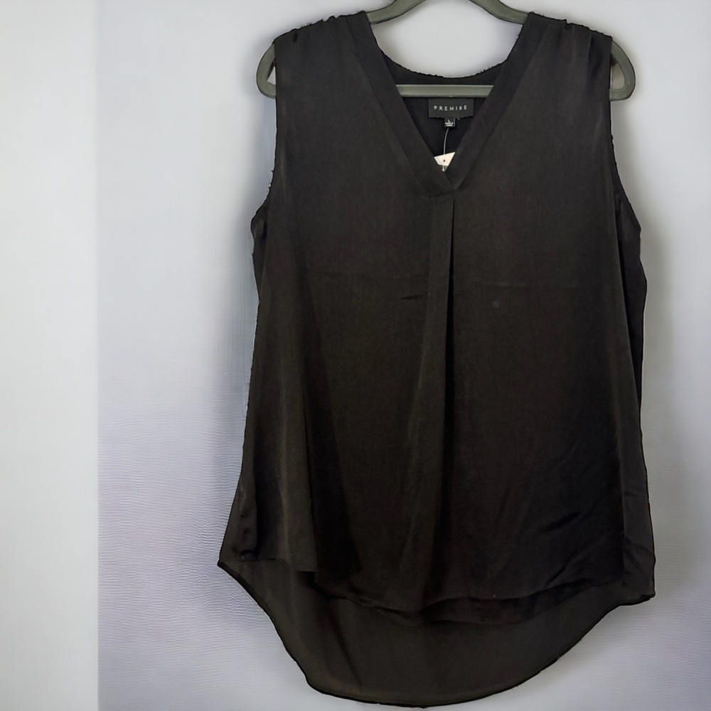 Premise Studio Sleeveless Black Blouse - Size L - NWT